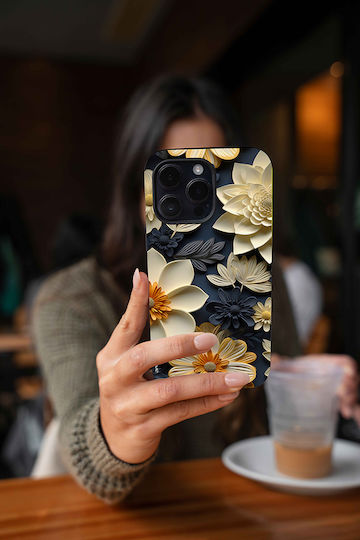 Sonique 3D Flower Series Case for Samsung Galaxy S24 Ultra Cream