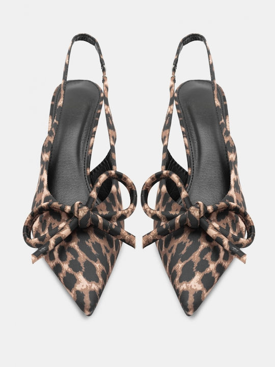 Luigi Pointed Toe Animal Print Heels