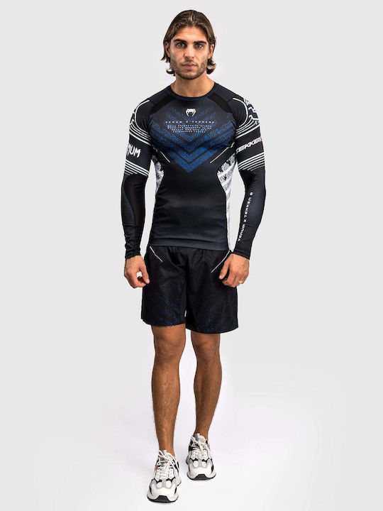 Venum Bărbați Cu mânecă lungă Tricou VENUM-05247-108 pentru Jiu-Jitsu / Box Albastru