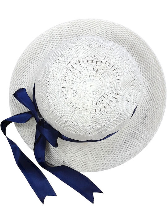 Domina Kids' Hat Jockey Straw White