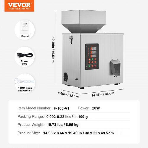 Mașină automată de umplere cu pulbere Vevor 1-100g pentru sticle și pungi Tsklfzjbzd11ixnjov2
