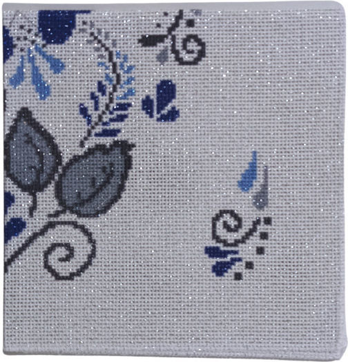 Regina Regina Stich Stamped Napkin White/Silver No White Fabric Sewing Supply 36x36cm