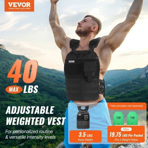 Vevor Ρυθμιζόμενο Γιλέκο Βάρους 18kg Άνδρες & Γυναίκες Προπόνηση & Τρέξιμο Kdjzlkxbb40lg2zl8v0