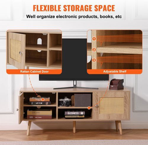 TV Stand Oak M120xD40xH49cm