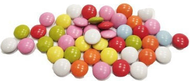 Bunte Schokoladen-Gefüllte Puffs 80g