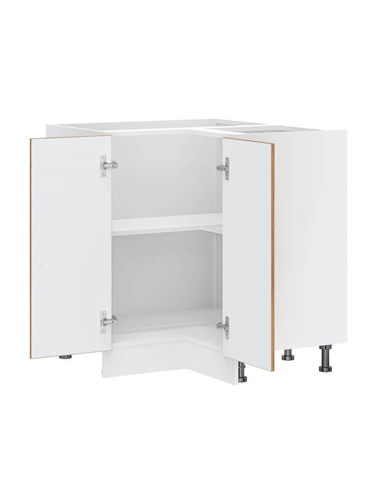 Dulap de Colț pardoseală Cafea 75.5x75.5x81.5buc