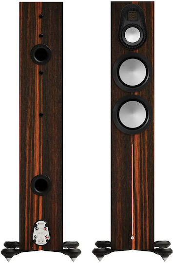 Monitor Audio Gold 300 6G Pair of Hi-Fi Speakers Floor 500W 3 No of Drivers W33.9xD46.3xH109.8cm. Macassar