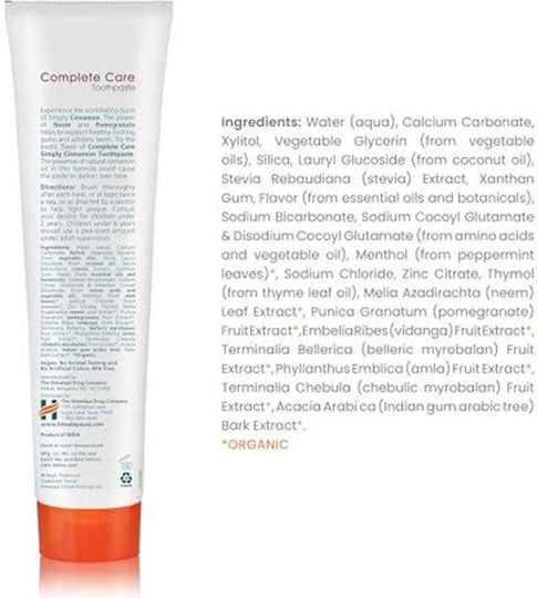 Himalaya Wellness Eco Complete Care Pastă de dinți Fără fluor pentru Albire Scorțișoară 150gr