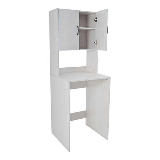 Ankor Cabinet de baie Mobilier pentru baie L64xA60xÎ180cm Alb