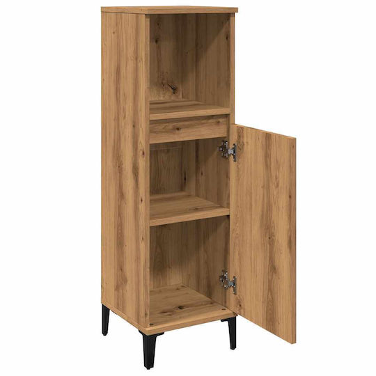 vidaXL Bathroom Cabinet L30xW30xH100cm Oak