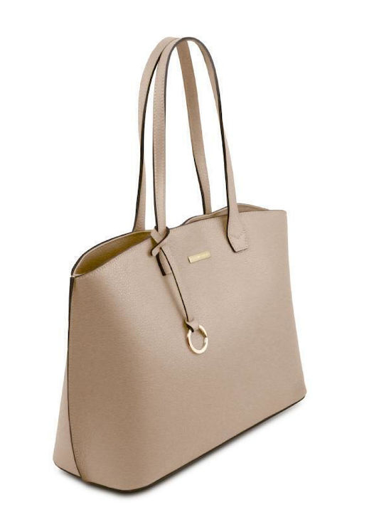 TL Leather Women's Bag Shopper Shoulder Light Taupe