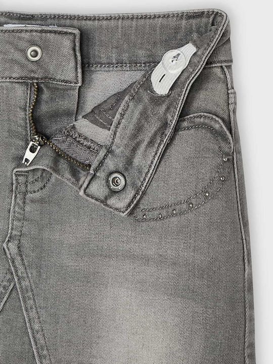 Kids' Denim Skirt Gray