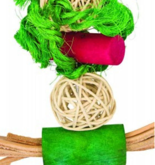 Balls Cubes Hanging Wooden Toy Medium Parrots