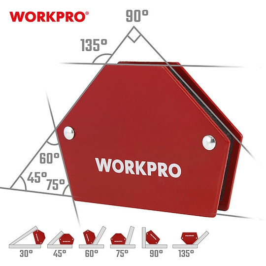 Schweißmagnet 75 mm 3" 6 Positionen Wp232048 Workpro Karte