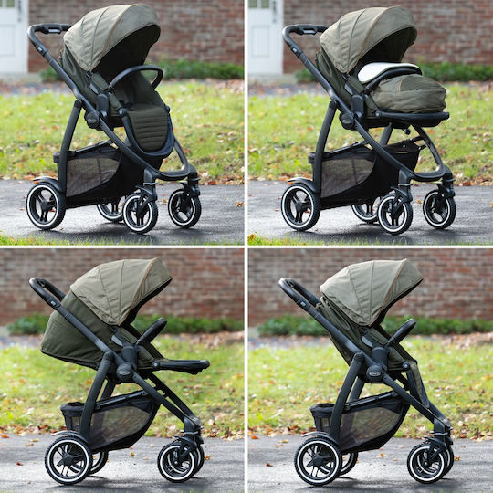 Graco Evo XT Reglabil Cărucior pentru Bebeluși Potrivit pentru Nou-născut Negru 13.22kg