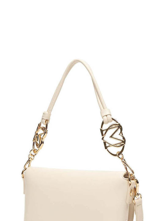 Moschino Avorio Damen Tasche Schulter Beige