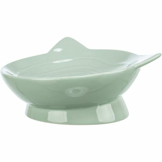 Trixie Viviana Keramik Schale mit Behälter Futter für Hund & Katze 150ml 14cm in Grün Farbe