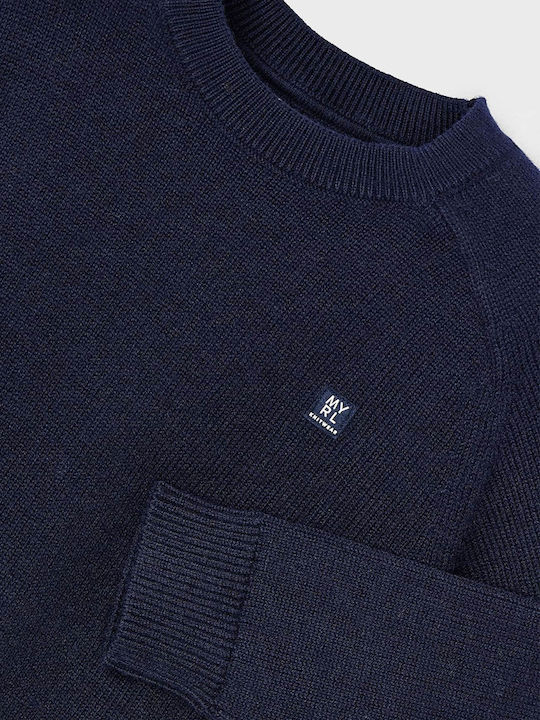 Mayoral Children's Polo Long Sleeve navy blue