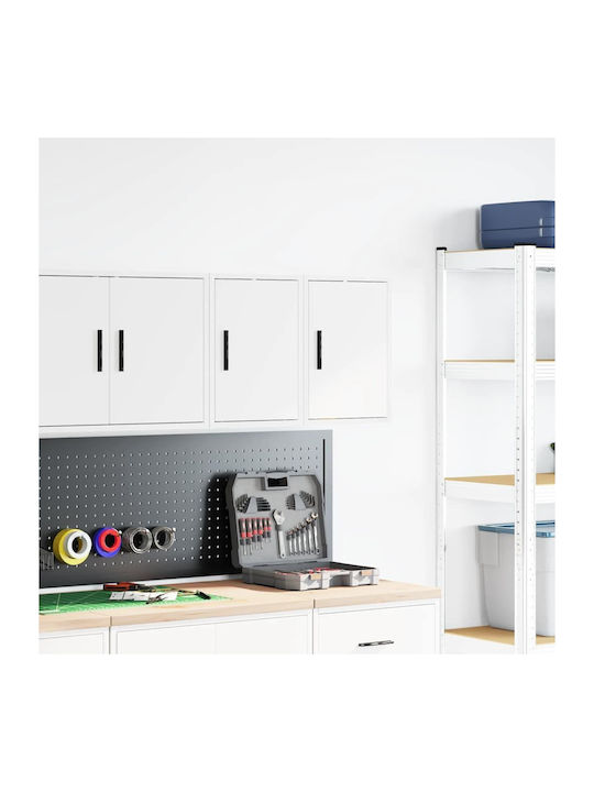 Wall Living Room Cabinet Made of Particle Board White 30x30x41cm