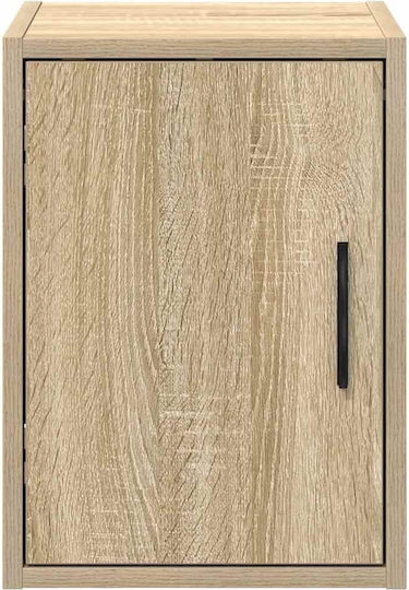 Wall Living Room Cabinet Made of Particle Board Brown 30x30x41cm