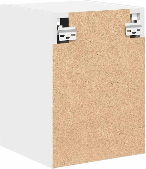 Wand Wohnzimmer Nische aus Spanplatte Weiß 30x30x41cm