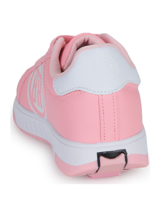 Παιδικά Sneakers με Ροδάκια Ροζ