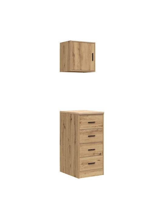 Office Storage Cabinet Coffee L40xW51xH85cm