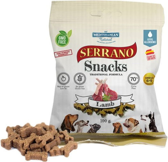 Mediterranean Natural Serrano Лакомство За Кучета Без Глутен С Агнешко 100гр