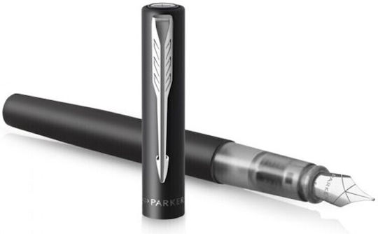 Parker Ρ Vector XL Πένα Γραφής Medium Μαύρη από Αλουμίνιο με Μαύρο Μελάνι