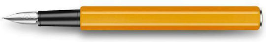 Caran D'ache Writing Pen Medium Orange made of Aluminum with Blue Ink