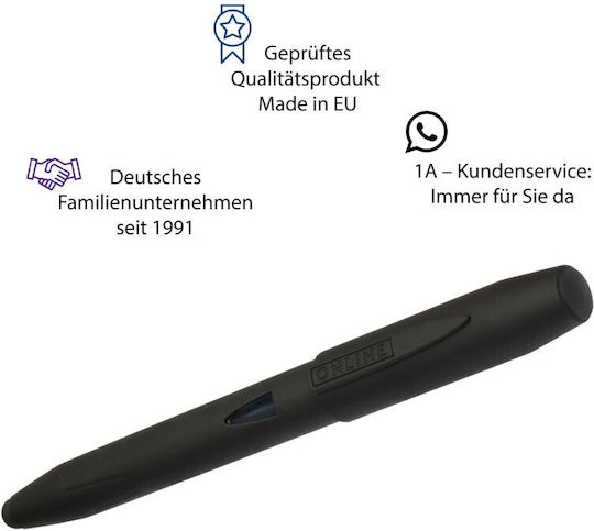 Online Füllfederhalter Mittel 1.4mm Schwarz aus Kunststoff mit schwarzer Tintenfarbe