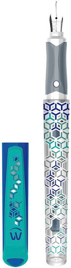 Maped Writing Pen Medium Blue made of Plastic