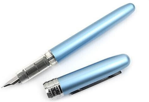 Platinum Writing Pen Fine Blue made of Aluminum with Red Ink