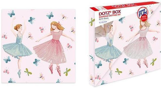 Diamond Dotz Mosaik Ballerinen Diamond Painting Kit mit Rahmen 28x28cm Ballett, Ballerina