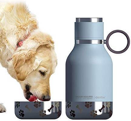 Asobu SD1 Stainless Steel Water Bottle for Dog 2 x 975ml 14.61x10.8x24.13cm