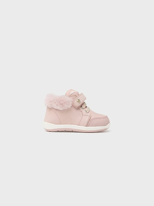 Mayoral Kids Boots with Lace Pink