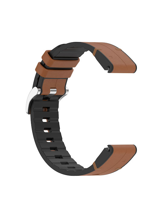 Каишка Techsuit Instinct 2s/2s Solar Approach S70 42mm/fenix 7s Pro Sapphire Solar Techsuit Watchband Quickfit 20mm W071 Кафява 5949419272361
