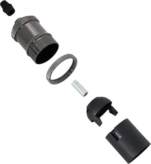 vidaXL Steckdosenverlängerung für Steckdose E27 in Schwarz Farbe Set 2Stück 4106528