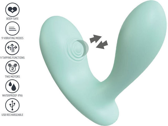 Scala DuoVibe II Vibrator G-Punkt 12cm Grün
