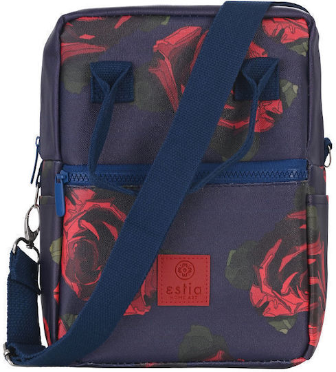 Estia Insulated Bag Handbag Save the Aegean 7 liters Electric Roses L21.5 x W14 x H27cm