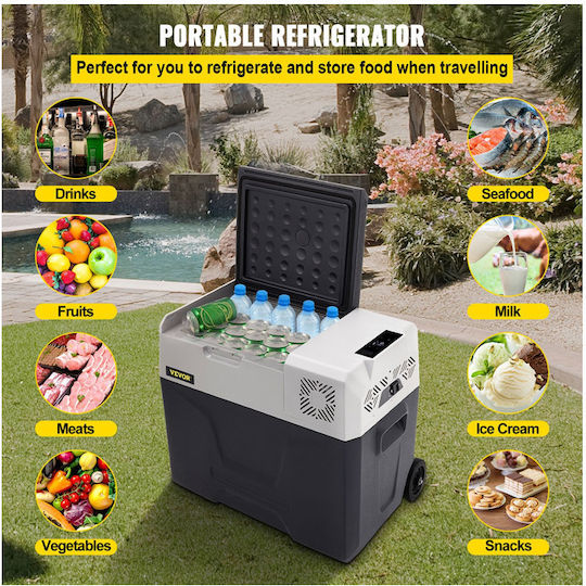 Vevor Portable Fridge 50L 12V Gray