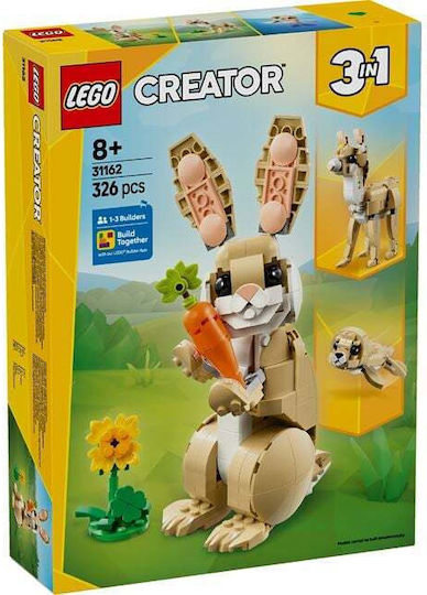 Lego Creator 3-in-1 Cute Bunny for 8+ Years 326pcs