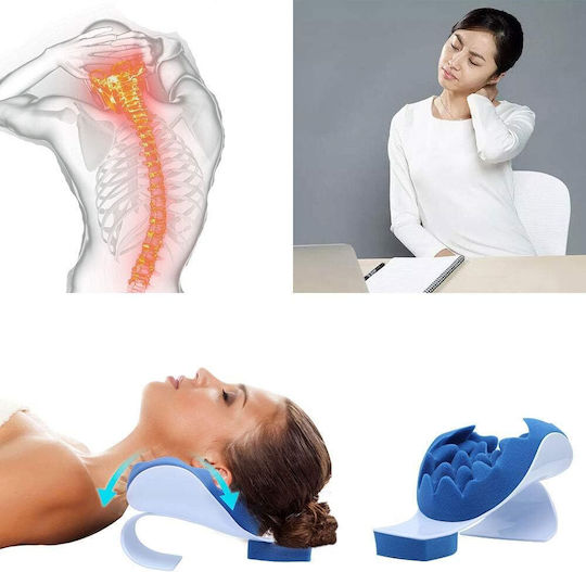 Kopfkissen Massage für den Nacken Blau