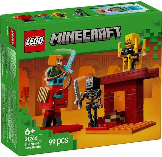 LEGO Minecraft The Nether Lava Battle for Ages 6+ 99 Pieces