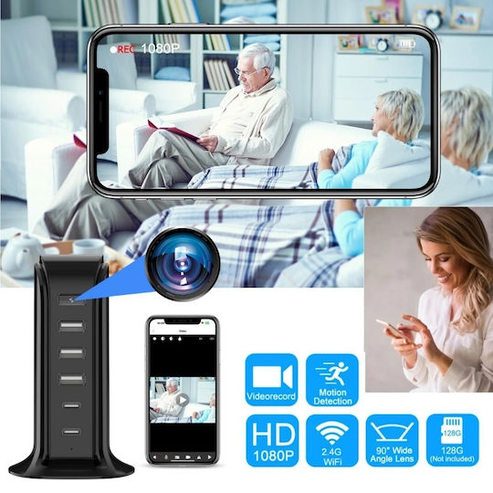 Κρυφή Κάμερα WiFi 1080p με Υποδοχή για Κάρτα Μνήμης και Ανιχνευτή Κίνησης