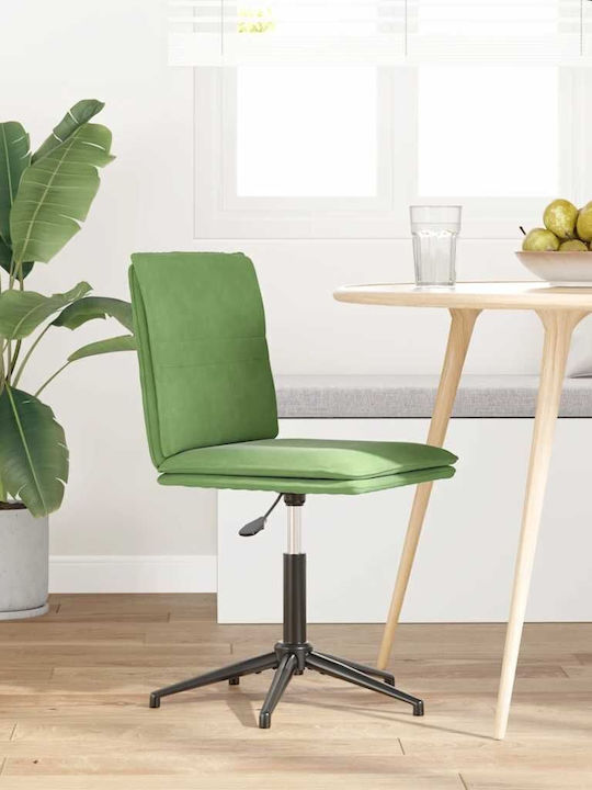 Vidaxl Dining Chair Light Green Velvet 44x50x74-84 Cm 1 Piece