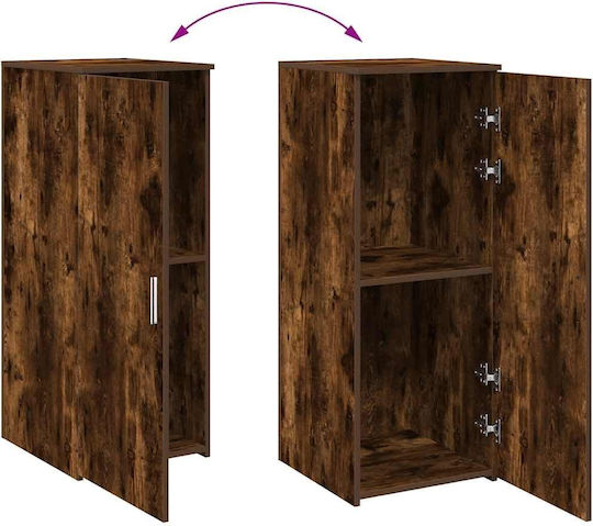 Vidaxl Storage Cabinet Smoked Oak Engineered Wood Smoked Oak 859037