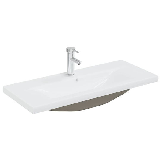 vidaXL Πάγκος με Νιπτήρα Μ100xΒ38.5xΥ45cm Καφέ