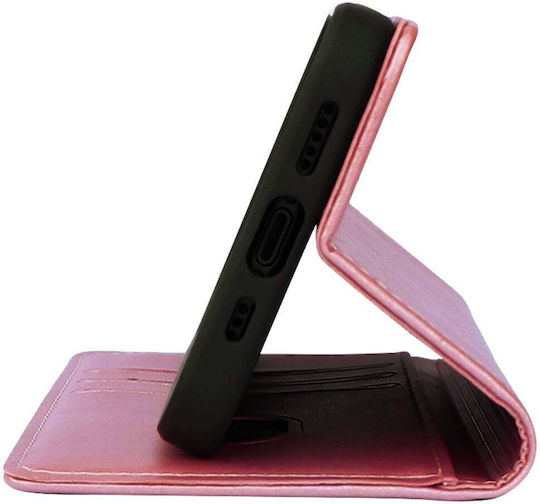 Vintage Magnet Wallet Case Sonique Motorola Moto G35 5G Rose Gold