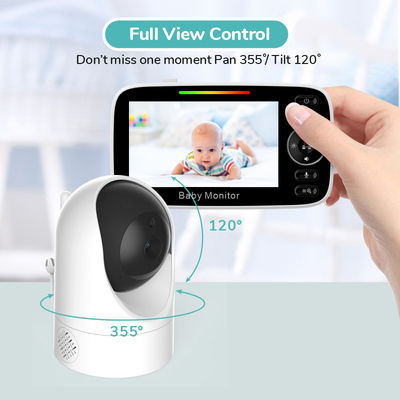 Powertech Drahtlose Babyüberwachung mit Kamera & Bildschirm 4.3" , Zwei-Wege-Kommunikation & Schlaflieder